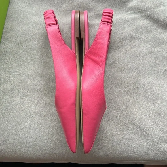 NWB Sam Edelman Whitney Pointed Toe Flat Size 8 M (Rose Leather) - Picture 6 of 11